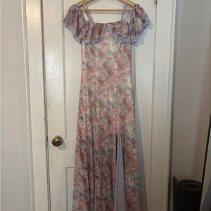 Floral Off-Shoulder Maxi Dress